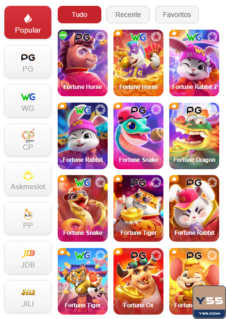 Explore o Mundo de Jogos no y55.com